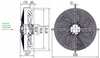 Wentylator przemysłowy osiowy 710 mm tłoczący YWF-6D-710B