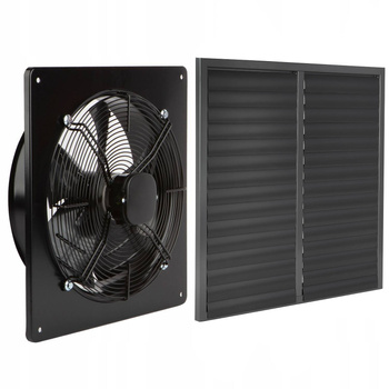 Wentylator przemysłowy ścienny wyciągowy 630 mm + Żaluzja